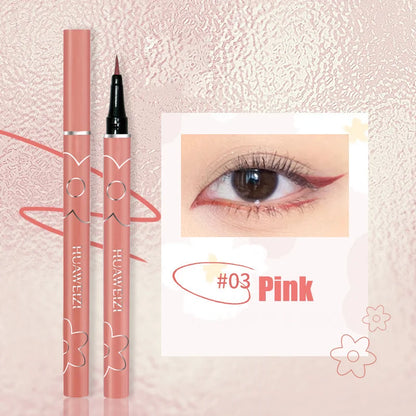 4 Colors Black Matte Liquid Eyeliner Waterproof Lasting Colorful Red Brown Quickily Drying Eyeliner Pencil Eyes Makeup Cosmetics - AMULET RING STORE