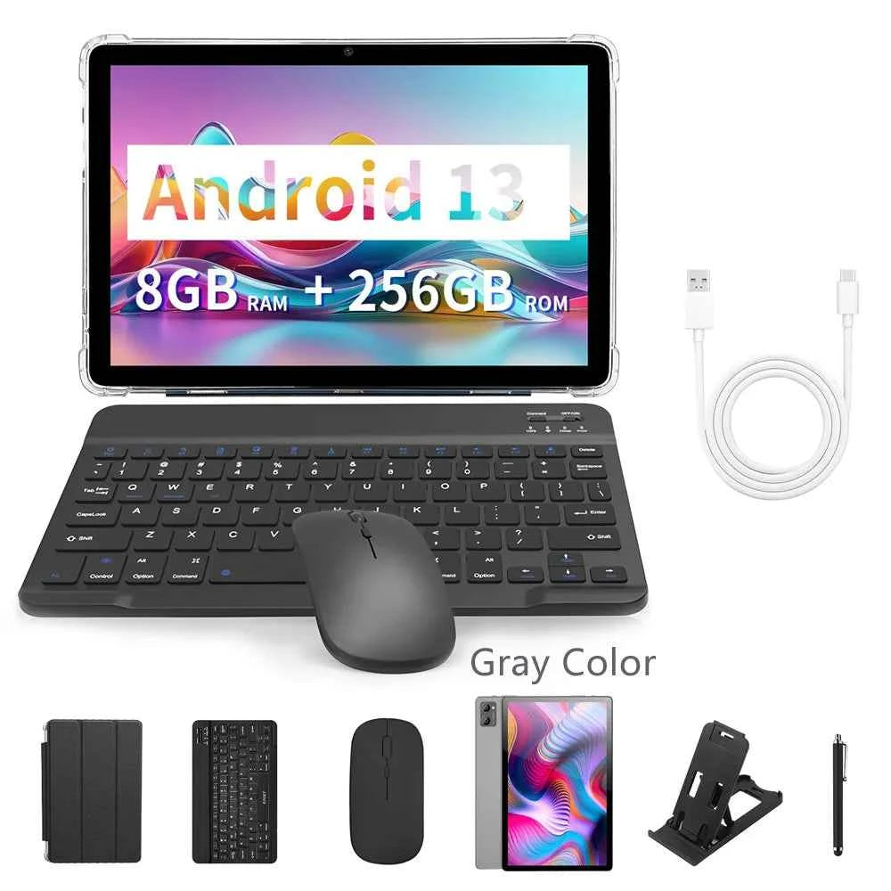 BDF-Y7 New 5G Pad 10.1 Inch Tablets Octa Core 8GB+256GB ROM HD Display Double SIM Dual Cameras Tablet Pc with Keyboard Mouse