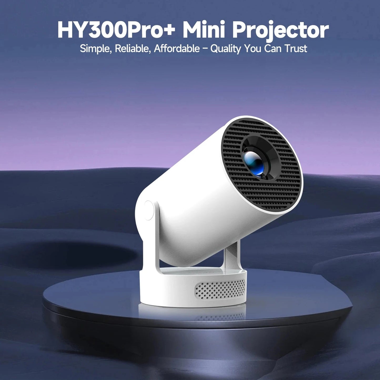 Magcubic HY300 Pro + Projector 4K 720P With 5W Speaker Android 11 8000 Lumens WiFi 6 BT5.4 Outdoor Video Home Theater Projector