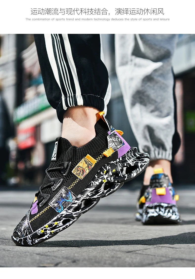 Shoes men Sneakers Male casual Mens Shoes tenis Luxury shoes Trainer Race Breathable Shoes fashion loafers running Shoes for men - AMULET RING STORE