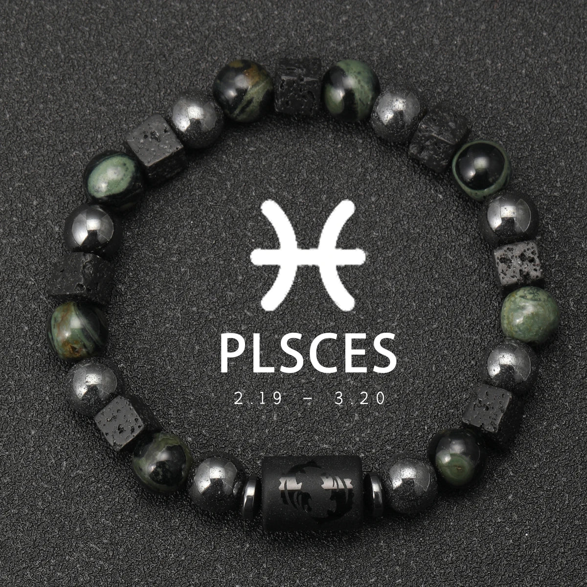 12 Zodiac Signs Natural Stone Bracelets Taurus Cancer Virgo Pisces Bracelets Ladies Men Couples Gift Bracelet aquarius