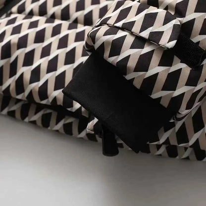 Women's Winter Hooded High Waist Padded Sport Parkas Coats with Belt Female Elegant Thick Warm Pockets Windproof Skiing Jackets