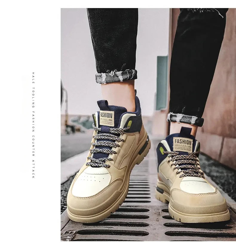 Sneakers Men Casual Autumn Vulcanized Shoes Male Walking Sport Shoes Outdoor Sneakers Male Sneakers Soft Sole Walking Shoes - AMULET RING STORE