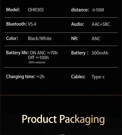 Acer Headphones Wireless Earphones Head Tracking 3D Spatial Audio -42dB ANC Bluetooth 5.4 HIFI Headset ENC HD Mic Low-Latency