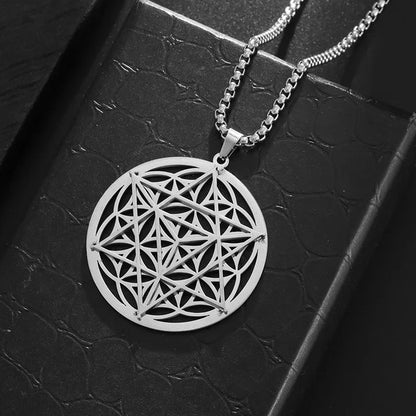 Seven Archangels Seal Necklace Pendant Solomon's Four-Word Seal Amulet Necklace