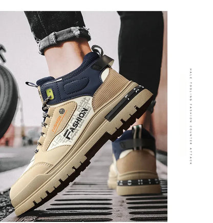 Sneakers Men Casual Autumn Vulcanized Shoes Male Walking Sport Shoes Outdoor Sneakers Male Sneakers Soft Sole Walking Shoes - AMULET RING STORE