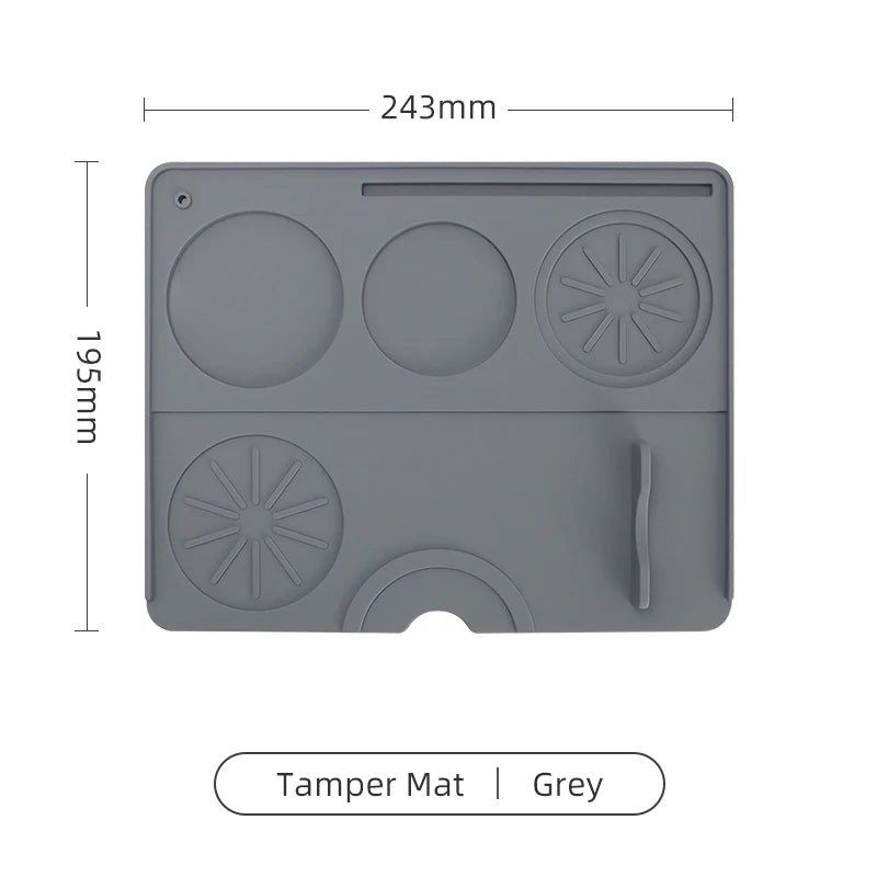 Coffee Tamper Mat Espresso Portafilter Station Silicone Bar Machine Pad Rubber Anti Slip Bar Kitchen Barista Tools Accessories - AMULET RING STORE