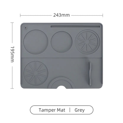 Coffee Tamper Mat Espresso Portafilter Station Silicone Bar Machine Pad Rubber Anti Slip Bar Kitchen Barista Tools Accessories - AMULET RING STORE