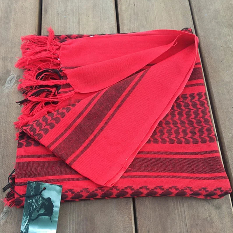 Keffiyeh Tactical Desert Scarf Wrap Shemagh Head Neck Arab Scarf Keffiyeh Scarf Wrap for Men And Women - AMULET RING STORE