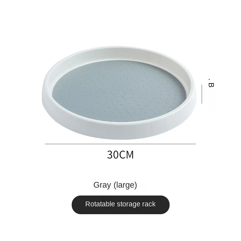 1/4Pcs 360 Rotatable Anti Sliding Kitchen Condiment Rotatable Storage Rack Tableware Cabinet Round Multi Functional Storage Rack - AMULET RING STORE