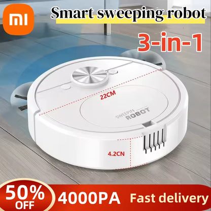Xiaomi Smart Sweeping Robot Vacuum Cleaner 3-in-1 Charging Strong Power Sweeping Machine Wiping Floor Remove Dust Hair Pet Hair - AMULET RING STORE
