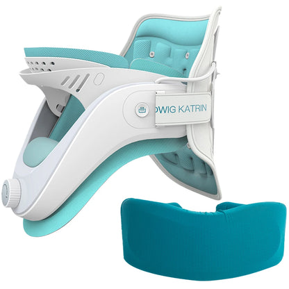 Cervical Traction Device & Neck Brace Set Neck Stretcher Adjustable Neck and Shoulder Relaxer Comfortable for Home Travel Office - AMULET RING STORE