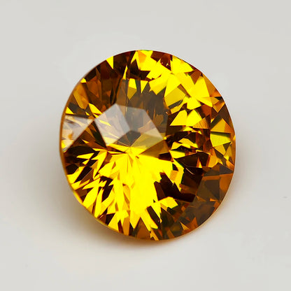New 5A Quality Round Colored Empire Cut Cubic Zirconia Stones Loose Gemstone for Jewelry Making