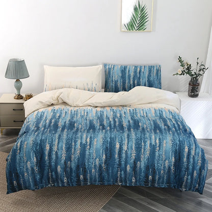 Reversible Summer Blossom Single Twin Full Queen Duvet Cover Set
