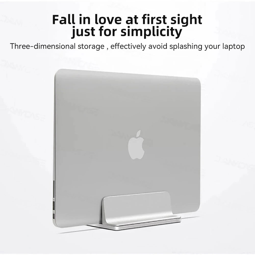 Vertical Laptop Stand Holder Foldable Aluminum Notebook Stand Laptop Tablet Stand Support For Macbook Air Pro PC 13-17 inch - AMULET RING STORE