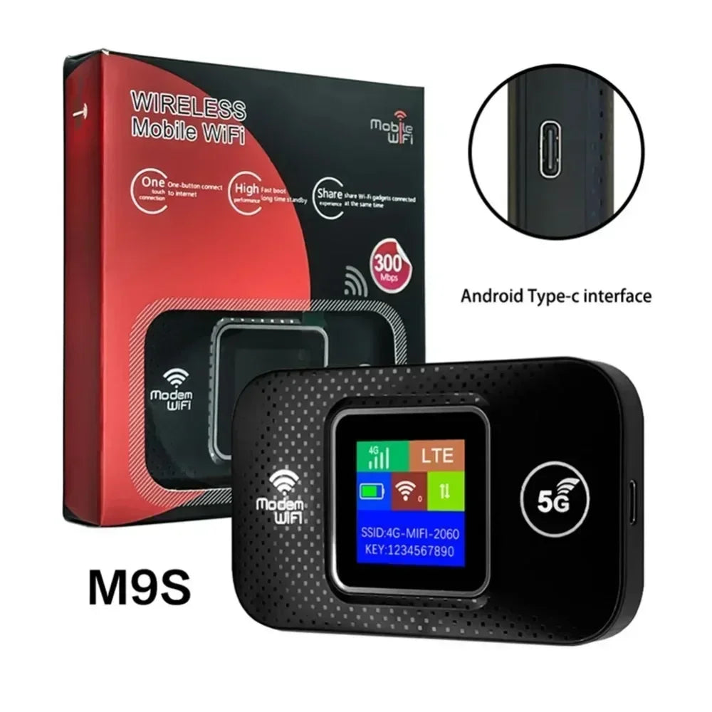 M9S/MF68E/H5577R 4G Lte Router Wireless Wifi Portable Modem Mini Outdoor Hotspot Pocket Mifi 150mbps Sim Card Slot Chip 3000mAh - AMULET RING STORE