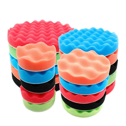 3/5/6/7 Inch Car Polishing Kit Polish Pad Car Polish Buffing Pad Abrasive Disc Sponge Foam Pads Polisher For Headlight Refurbish - AMULET RING STORE