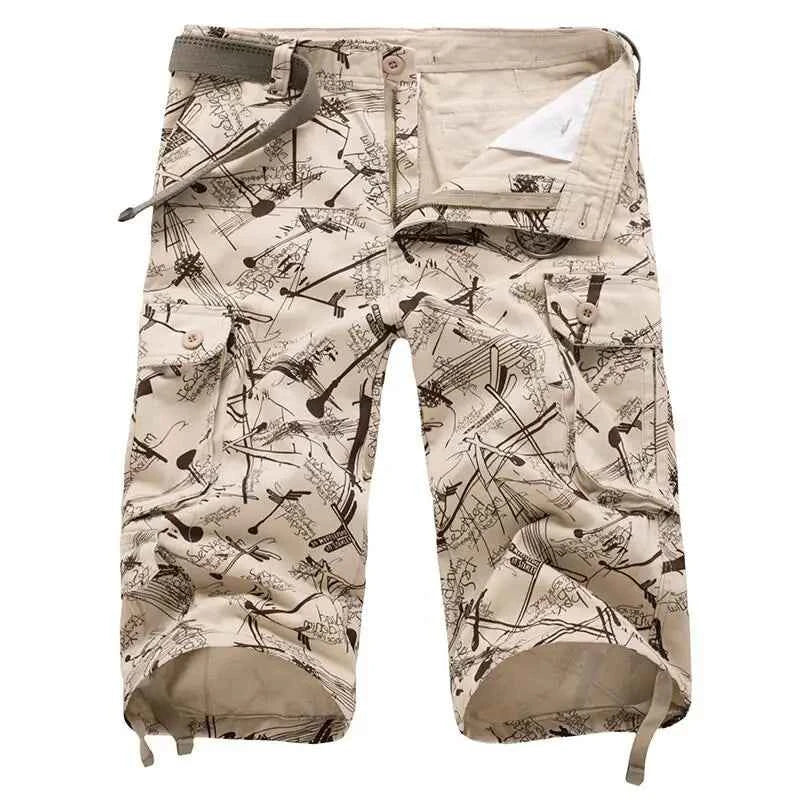 2025 Summner Fashion Cotton Mens Cargo Shorts Camouflage Male Shorts Multi-Pocket Casual Camo Outdoors Tolling Homme Short Pants