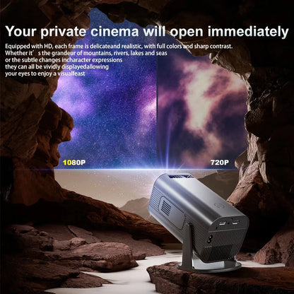 HP330 Portable LED Short Focus Projector 210Ansi 1280*720P Android 11 BT5.0 WIFI Allwinner H716 Halloween Gift Proyector