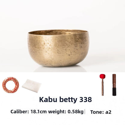 Old Singing Bowl Copper Nepal Handmade Tibetan Bowls Retro Yoga Meditation Buddhism Sound Bowl Portable Zen Music Instrument - AMULET RING STORE