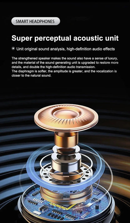 SK28 Ultra-thin Sleeping Headphones 5.4 Wireless Bluetooth Headset Invisible Earbuds Hidden In Ear Sports Earphones Waterproof