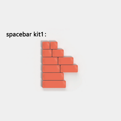 LCK Time Theme Keycaps Set PBT Custom Mondrian Keyboard Cap Low Profile Original Office Gaming KeyCap for Mechanical Keyboard