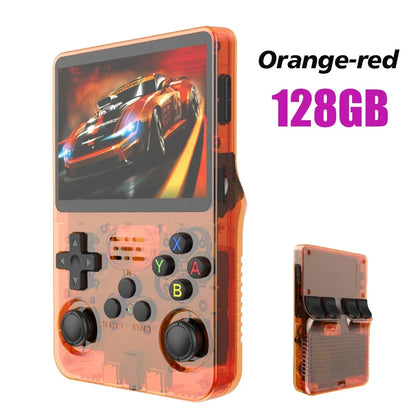 NEW 128G R36S Retro Handheld Video Game Console Linux System 3.5 Inch IPS Screen R35s Pro Portable Pocket Video Player Games - AMULET RING STORE