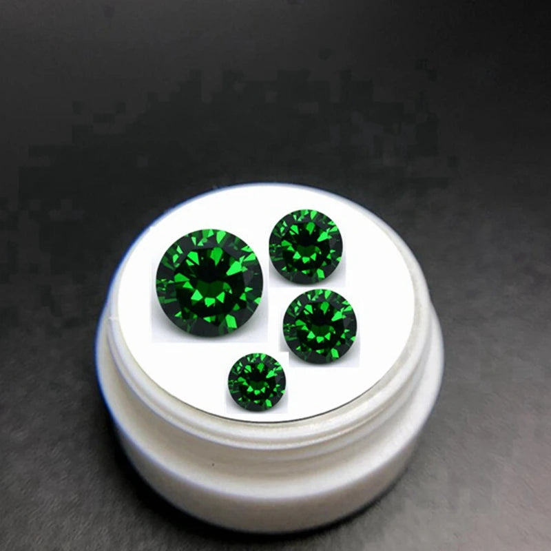 Brilliant Natural AAAAA+ Emerald 10.0mm 6.50Carat Round Cut Gemstones Sri-Lanka VVS Gem
