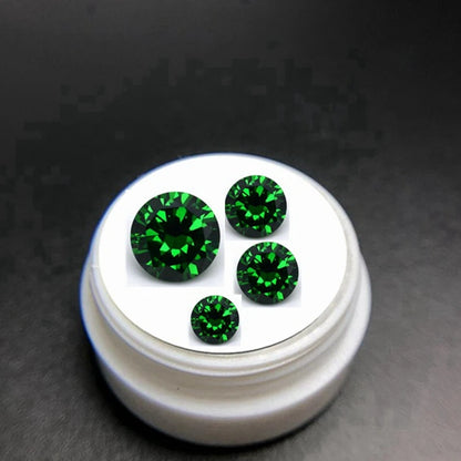 Brilliant Natural AAAAA+ Emerald 10.0mm 6.50Carat Round Cut Gemstones Sri-Lanka VVS Gem