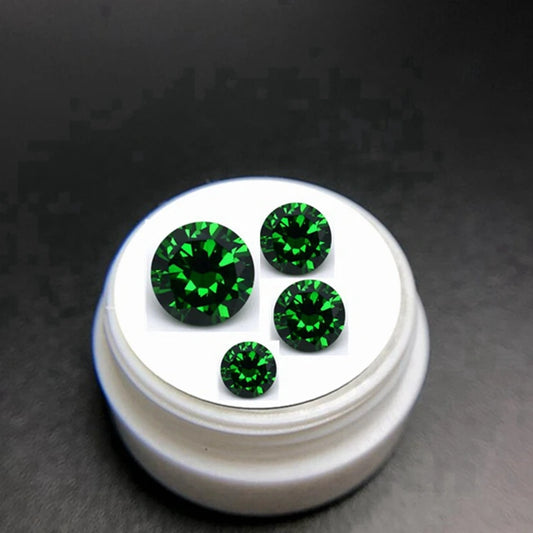 Brilliant Natural AAAAA+ Emerald 10.0mm 6.50Carat Round Cut Gemstones Sri-Lanka VVS Gem