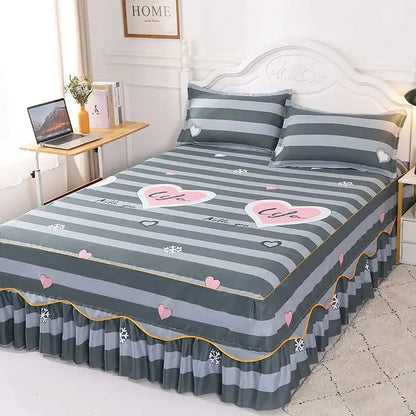 Sheet Set Household with Pillowcase Fashion Modern Water-proof Universal Skin-friendly Single Double Home Textile Bedding Luxury
