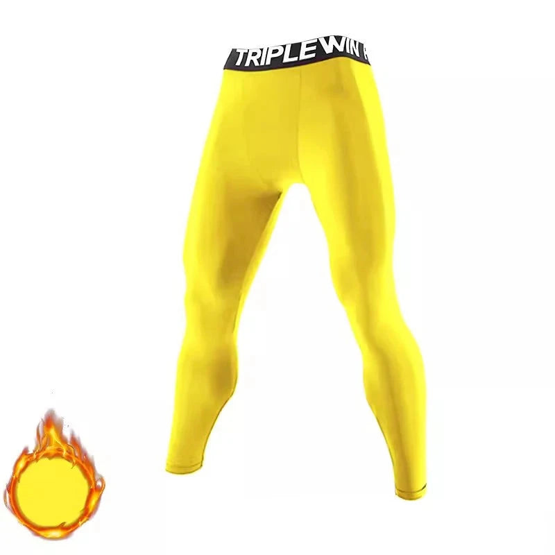 Spring Autumn Men Women Running Tights GYM Pants Exercise Basketball Football Soccer Fitness Sport Long Fleece Thermal Legging 8