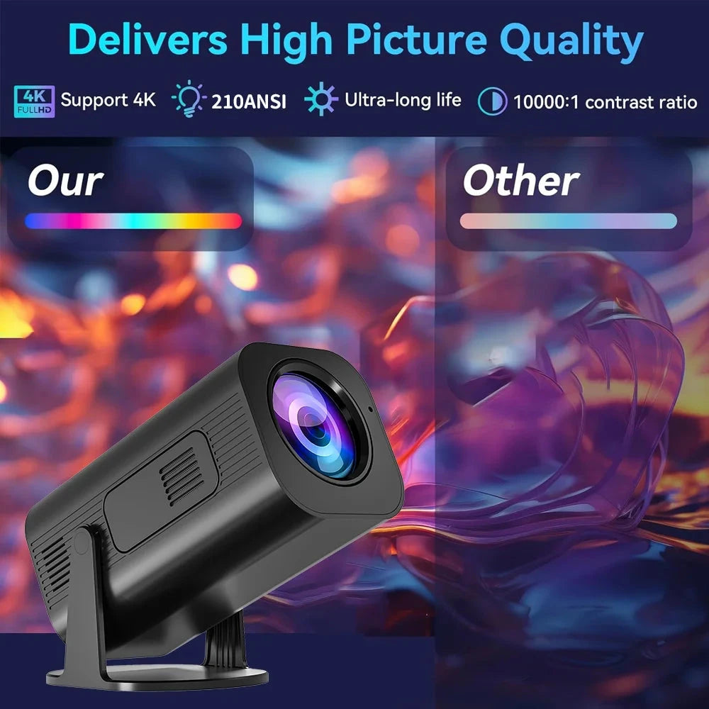 HP330 Portable LED Short Focus Projector 210Ansi 1280*720P Android 11 BT5.0 WIFI Allwinner H716 Halloween Gift Proyector