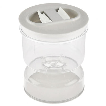 Innovative Pickle Jar Fine Workmanship Olives Jar Plastic Pickle Organizer Hourglass Design Sealed Olives Container for Home - AMULET RING STORE