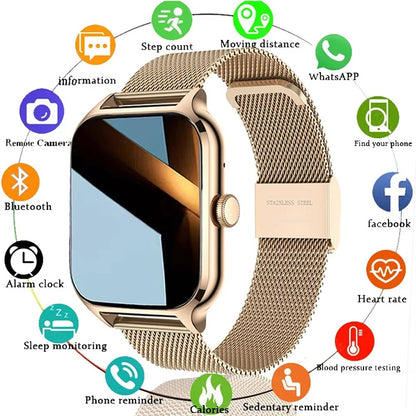 New Smart Watch Heart Rate Blood Oxygen Health Monitoring Bluetooth Call Bracelet Men Women Waterproof Sports Tracker Watches - AMULET RING STORE