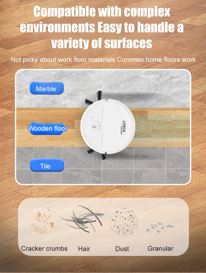 Household Fully Automatic High Suction Intelligent Vacuum Cleaner USB Charging Low-noise Sweeping Robot