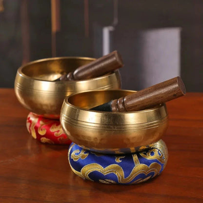 Nepalese Sound Bowl Handmade Singing Bowl Sound Healing Bowl Meditation Percussion Musical Instruments Therapeutic Tibetan - AMULET RING STORE