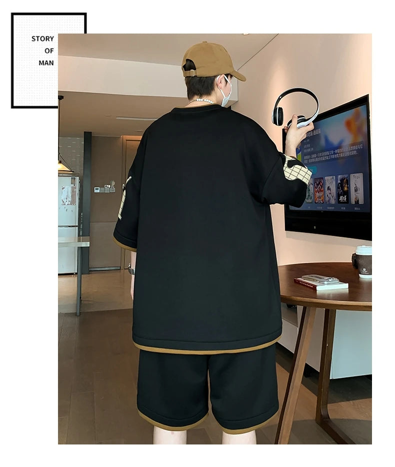 Youth Fashion Short Sleeve T-Shirt Shorts Summer Tracksuit