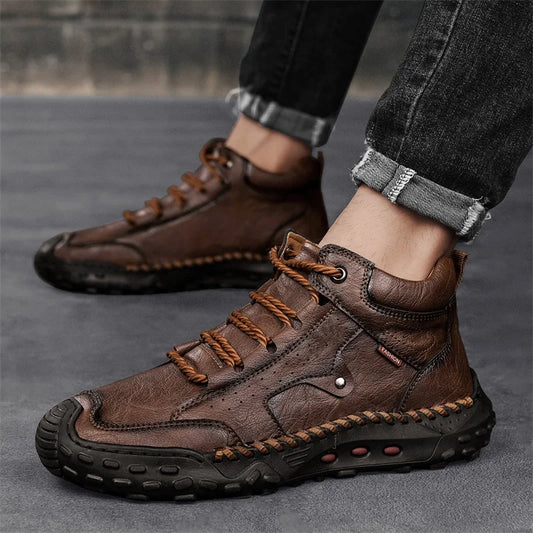 New Non-slip Mens Casual Leather Business Shoes