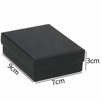 Simple Jewelry Box Earnail Ring Bracelet Necklace Gray Black Paper Jewelry Display Case Jewelry Organizer Box - AMULET RING STORE