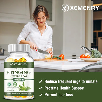 Stinging Nettle Root Capsules - Promotes Prostate and Urinary Tract Health, Reduces Urinary FrequencyCapsule