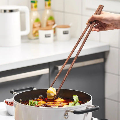 GIANXI 18CM/42CM Salad Hot Pot Chinese Chopsticks Chicken Wings Wood Fried BBQ Chopsticks Food Sushi Sticks Kitchen Bar Supplies - AMULET RING STORE