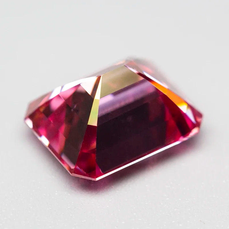 Pink Moissanite Stones with GRA Certificate Round/Pear/Oval/Emerald/Heart/Cushion/Princess/Asscher/Radiant Cut