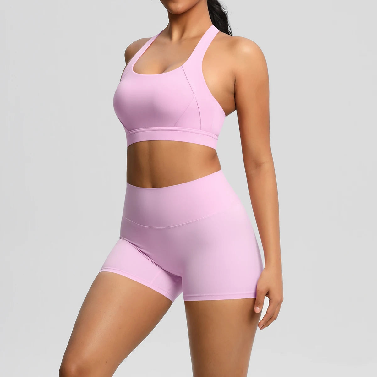 2PCS Yoga Set Nude Feeling Workout Sets Women Tracksuit Gym Push Up Fitness Running Workout Sportwear Sport Bra Leggings Suit