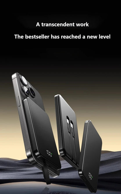 ONEPLUS 10000mAh Wireless Magnetic Power Bank Super Fast Charging Real Large Capacity Portable Battery Charger For iPhone Huawei - AMULET RING STORE