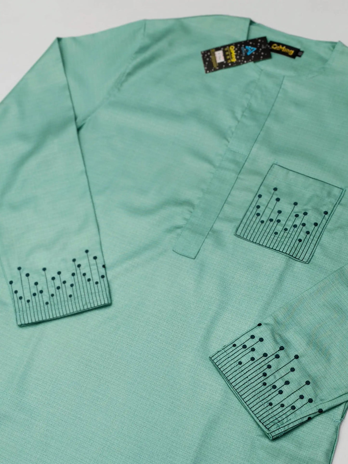 Arabian Jubba Thobe Ramadan Clothing Abaya Muslim Islamic Moroccan African Men's Nice Prayer Eid Robe Long Sleeve Embroidery