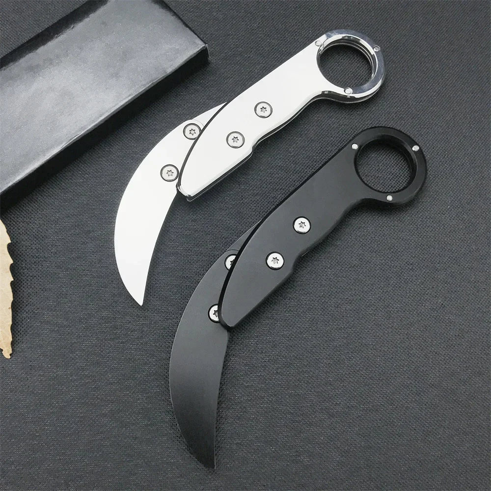 Pocket Mini Outdoor Knife All-steel Claw Mechanical Paw Knives Tactical Karambit Multi Tool EDC Portable Camping Gift for Men
