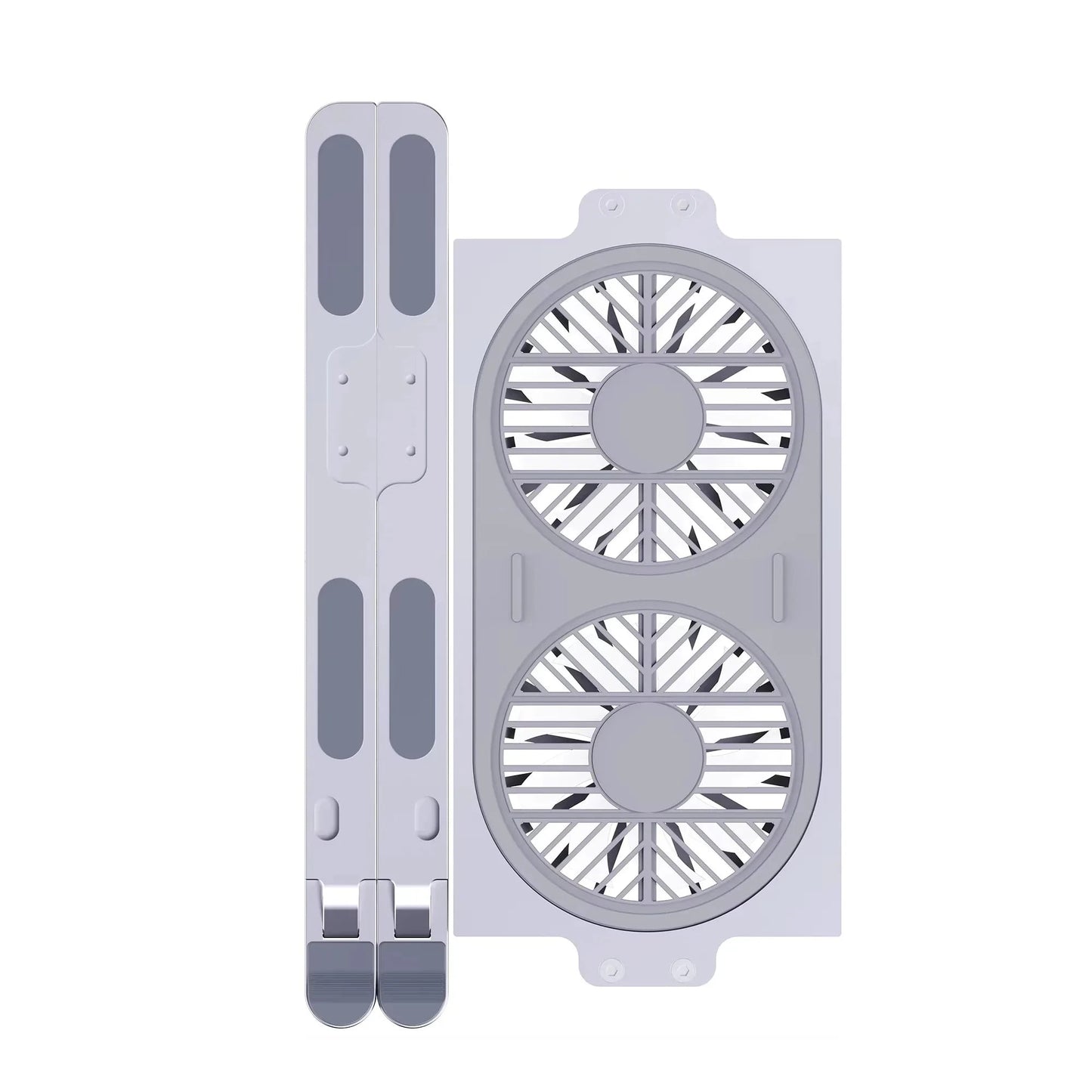 Desktop Aluminum Alloy Adjustable Big Fans Cooling Laptop Stand for 14 to 17.3inch Laptops - AMULET RING STORE
