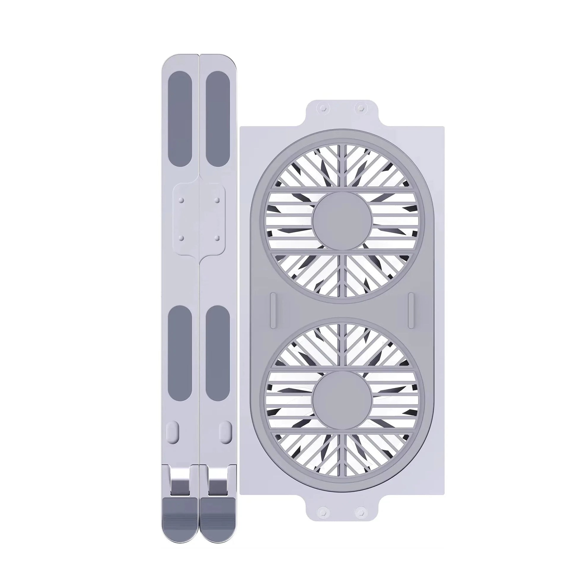 Desktop Aluminum Alloy Adjustable Big Fans Cooling Laptop Stand for 14 to 17.3inch Laptops - AMULET RING STORE