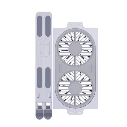 Desktop Aluminum Alloy Adjustable Big Fans Cooling Laptop Stand for 14 to 17.3inch Laptops - AMULET RING STORE